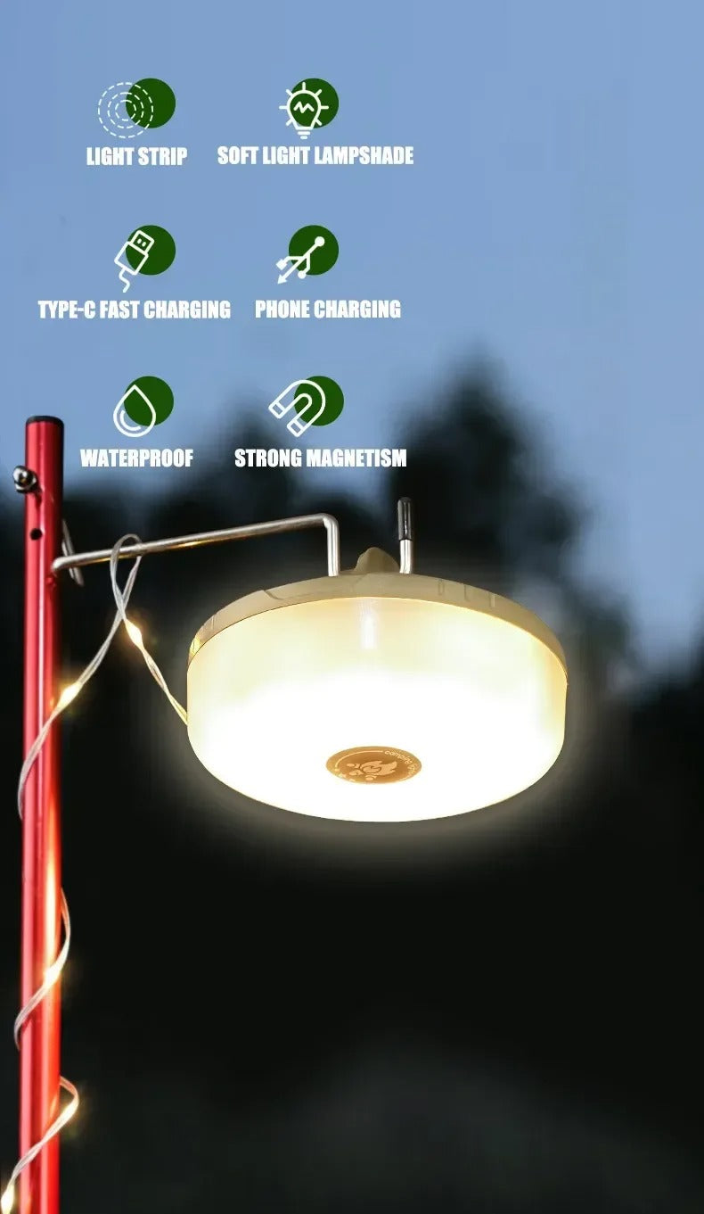 2-in-1 Camping String Lights