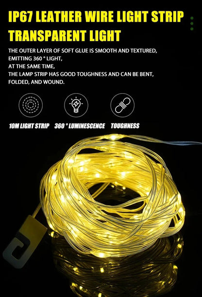 2-in-1 Camping String Lights